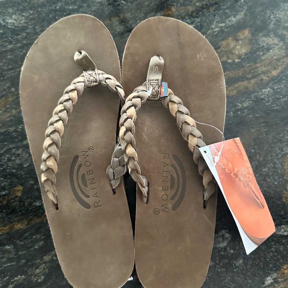 Rainbow Women's Braided Sandals - Picture 2 of 5